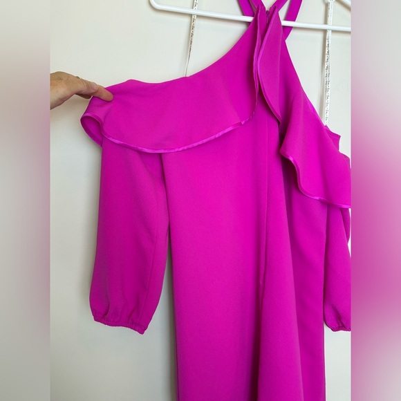 Size 2 Lilly Pulitzer Abrielle Cold Shoulder Mini Dress - Picture 4 of 13